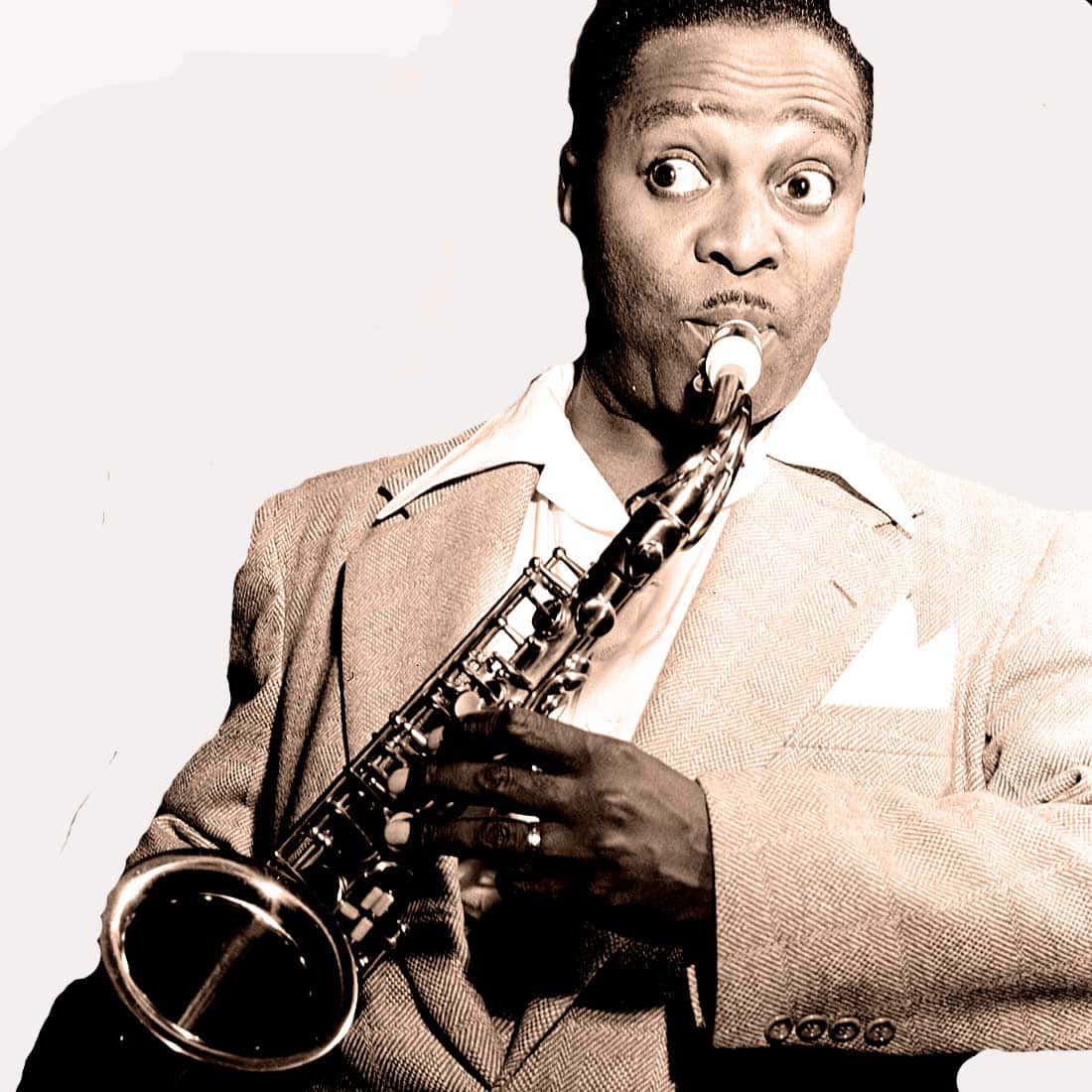 Louis Jordan Saxophone Performance Wallpaper