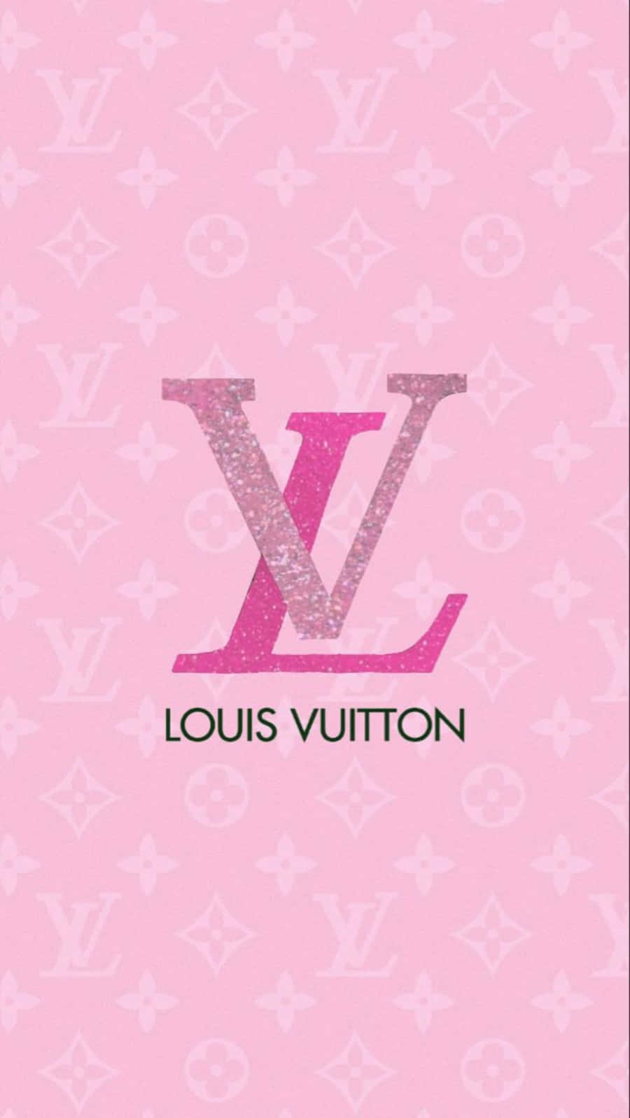 Louis Vuitton Pink Glitter Wallpaper