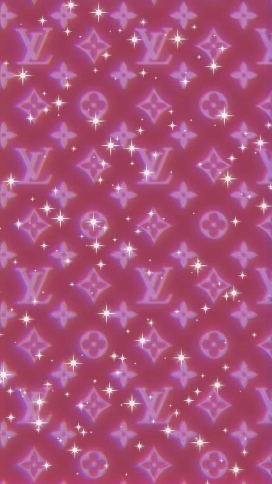 Louis Vuitton Pink With Sparkles Wallpaper