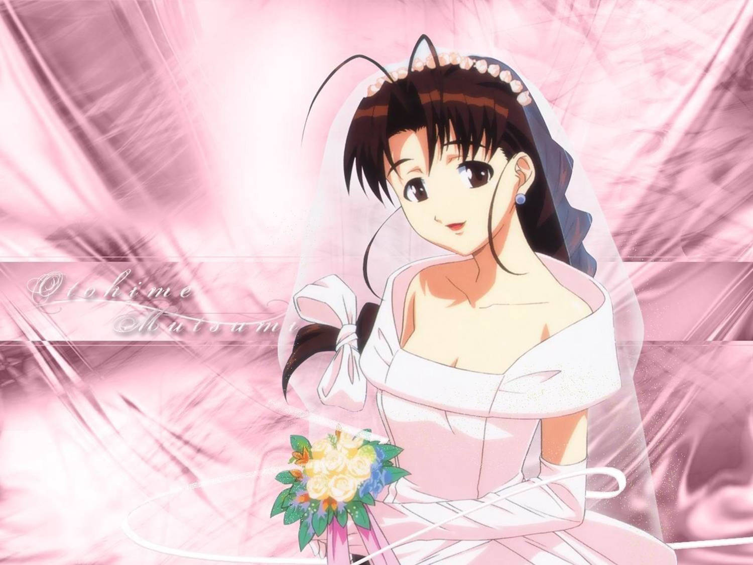 Love Hina Bride Mutsumi Wallpaper