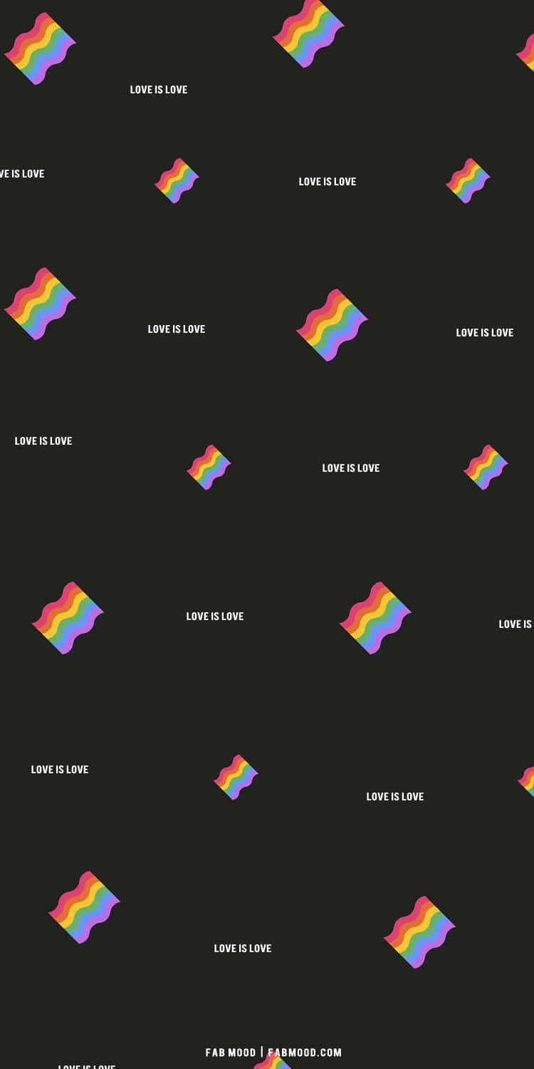 Love Is Love Aesthetic Lgbt Rainbow Wallpaper