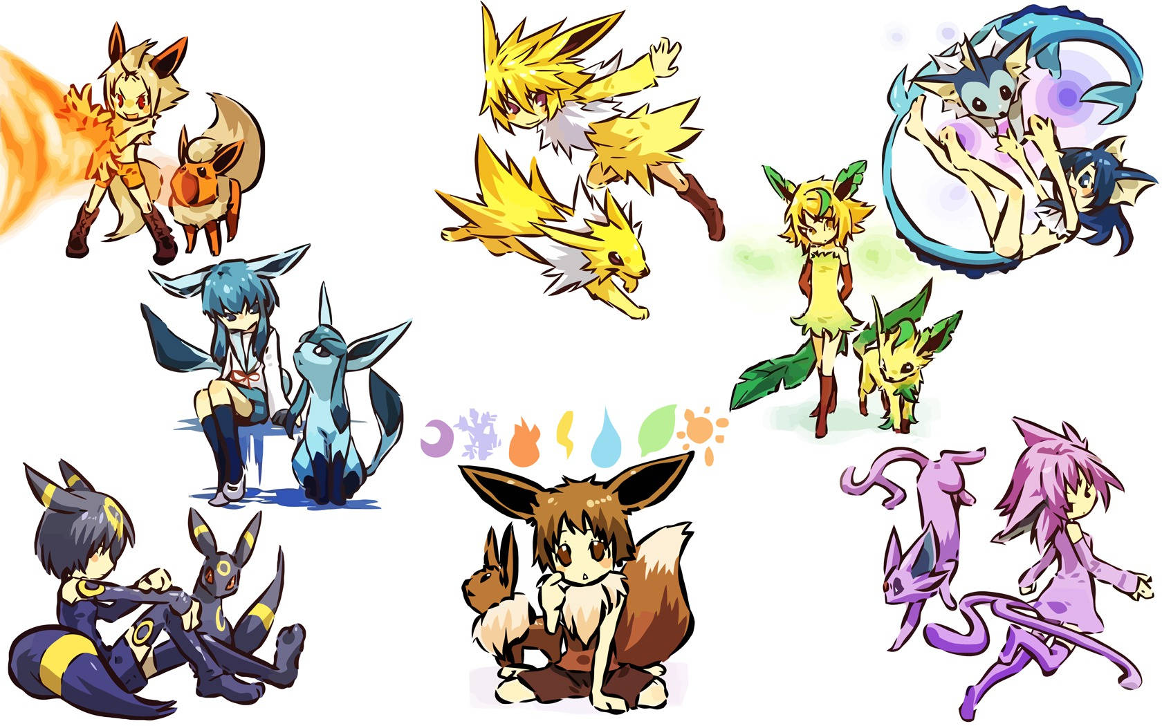 Love Your Cute Eeveelutions! Wallpaper