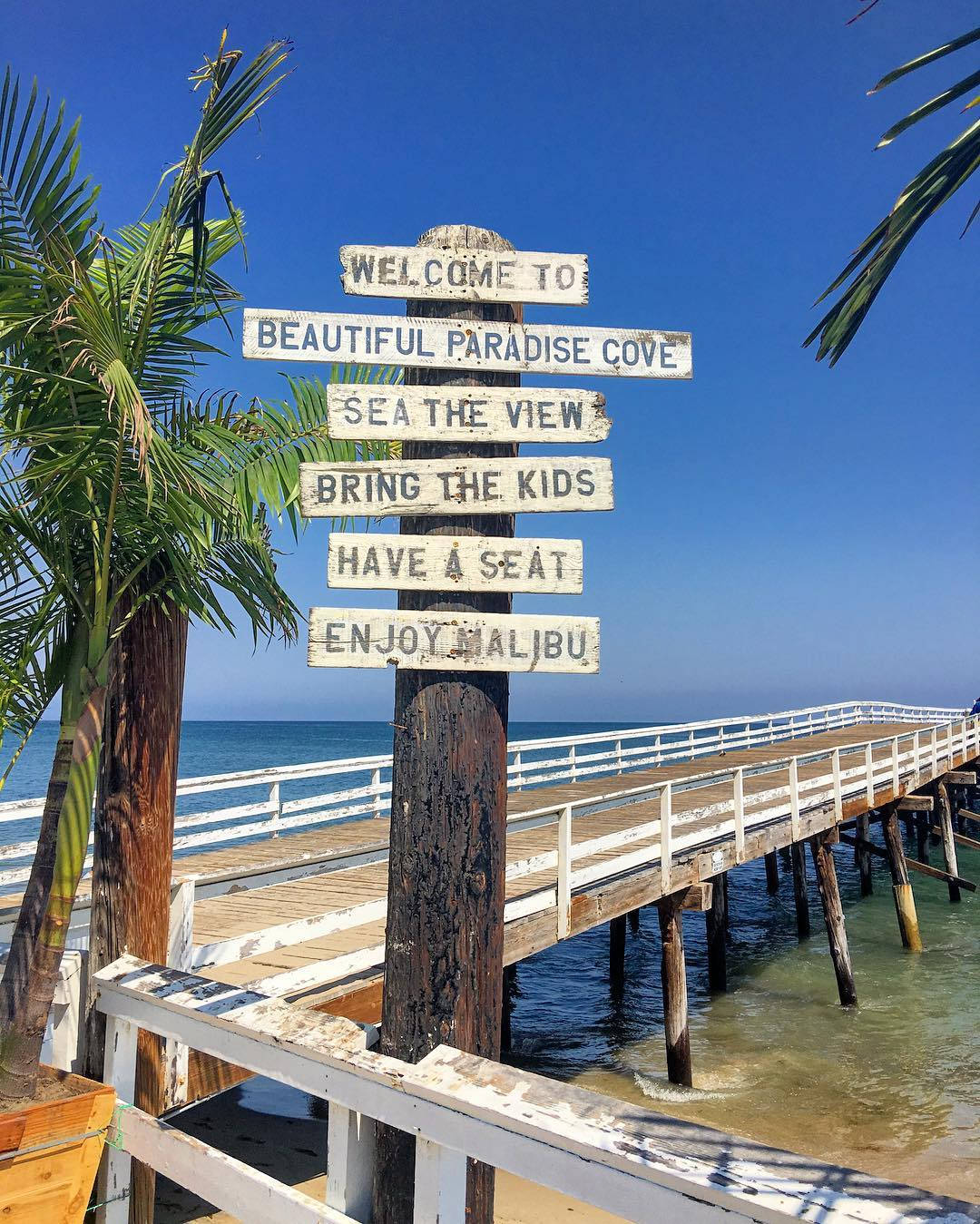 Lovely Malibu Beach Sign Wallpaper