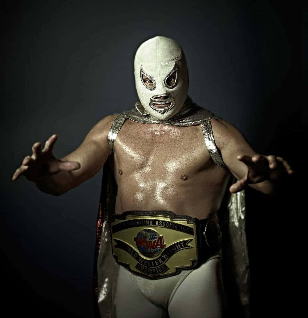 Luchadorin Silver Mask Wallpaper