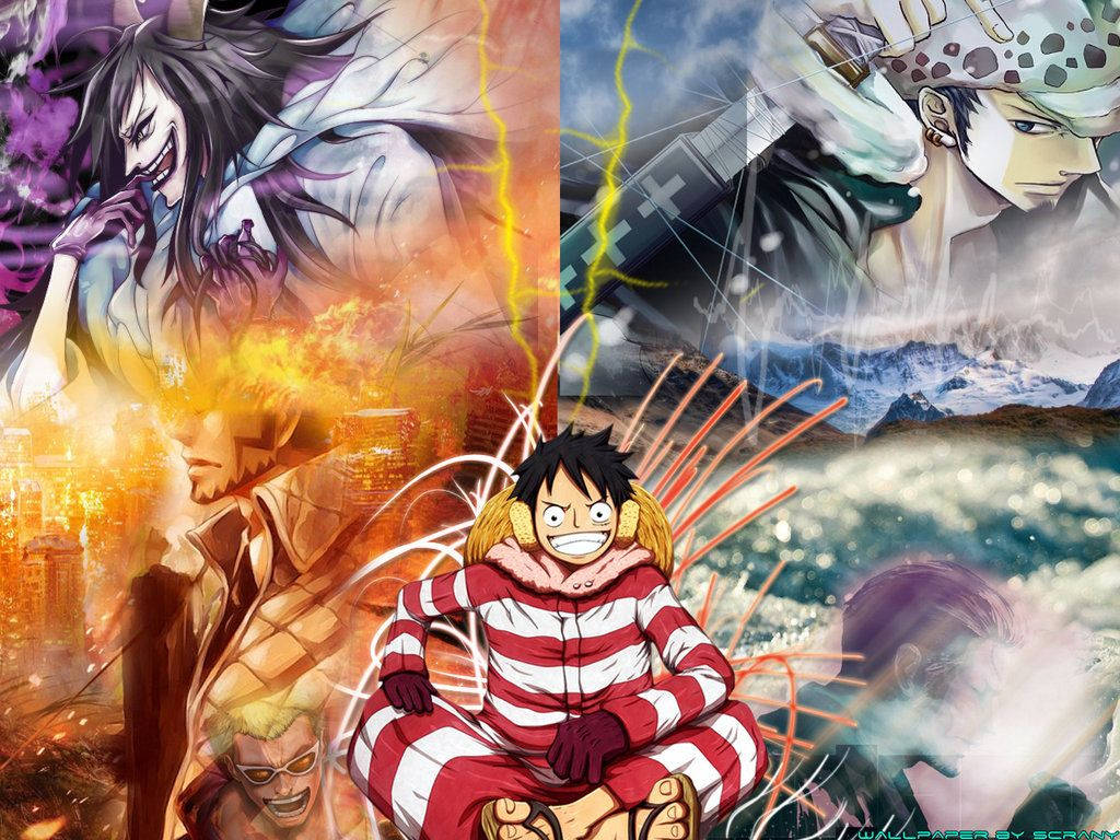 Luffy Embarks On His Epic Journey Wallpaper