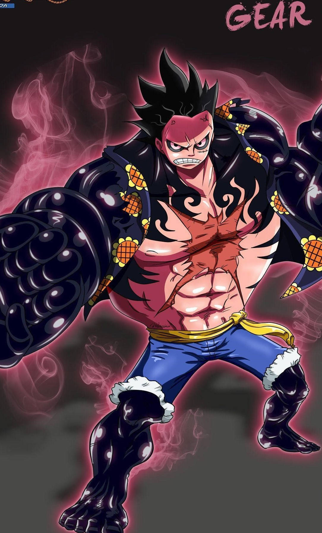 Luffy Gear 4 Steam Wallpaper