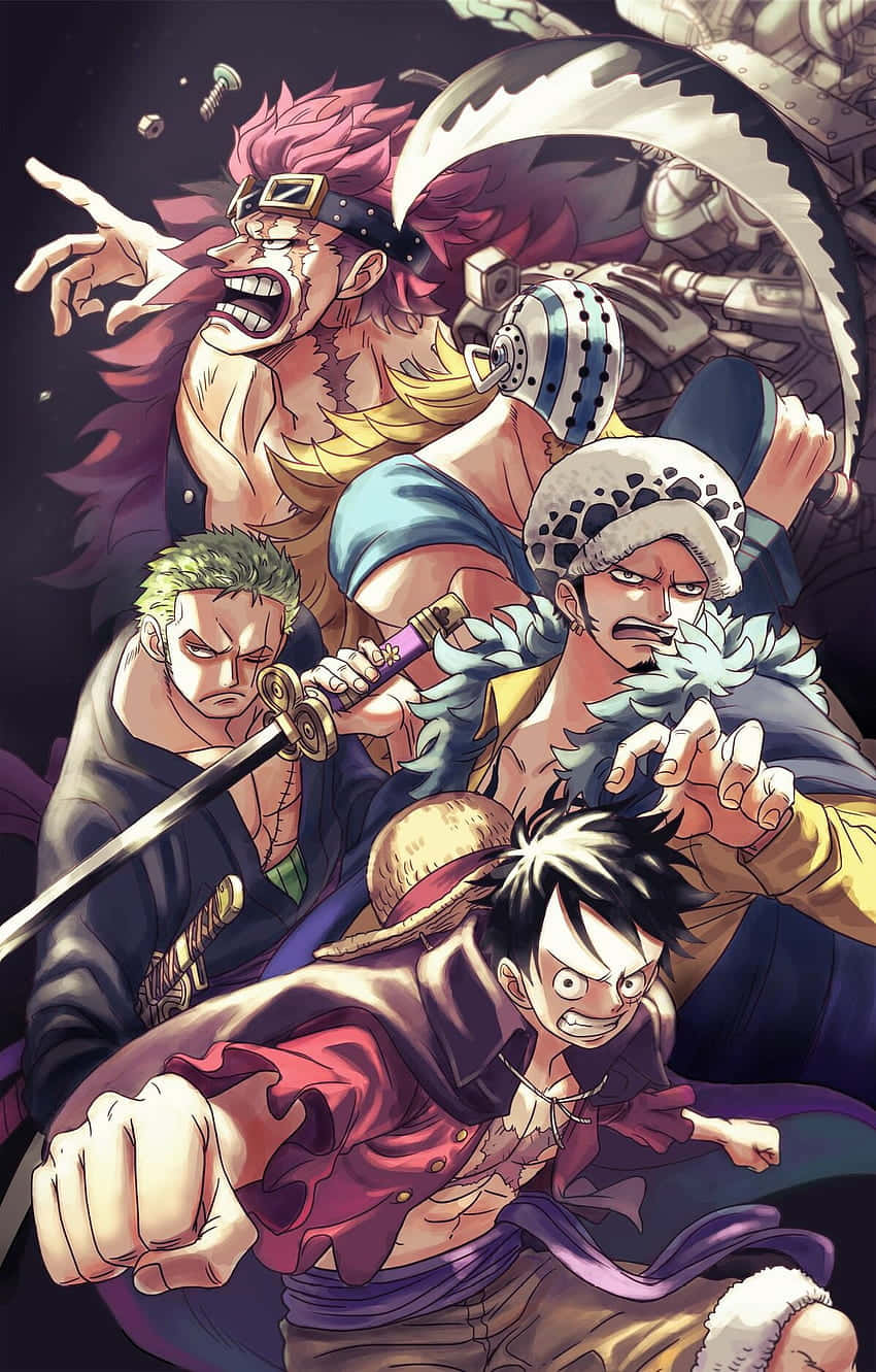 Luffy The Pirate Defends His Treasure! Wallpaper
