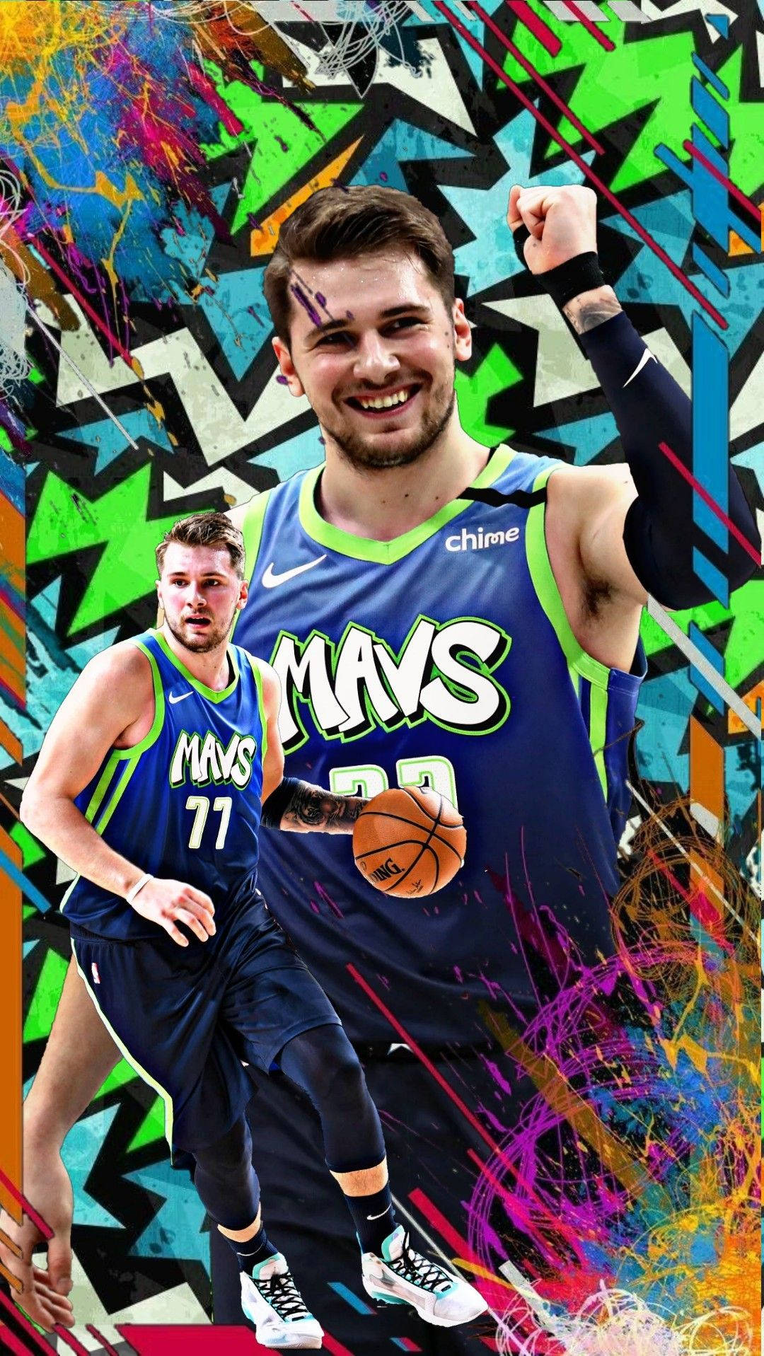 Luka Doncic Fan Artwork Wallpaper