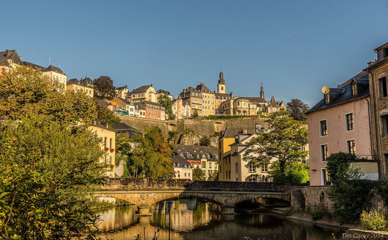 Luxembourg Alzette River Wallpaper