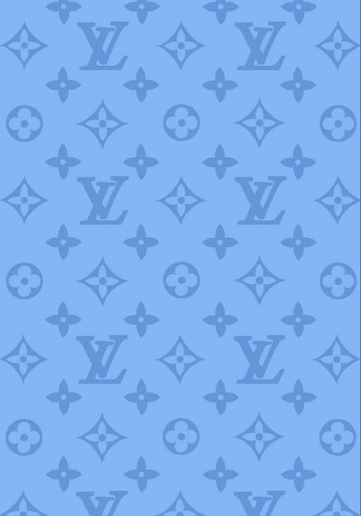 Luxury And Elegance Embodied - The Louis Vuitton Blue Wallpaper