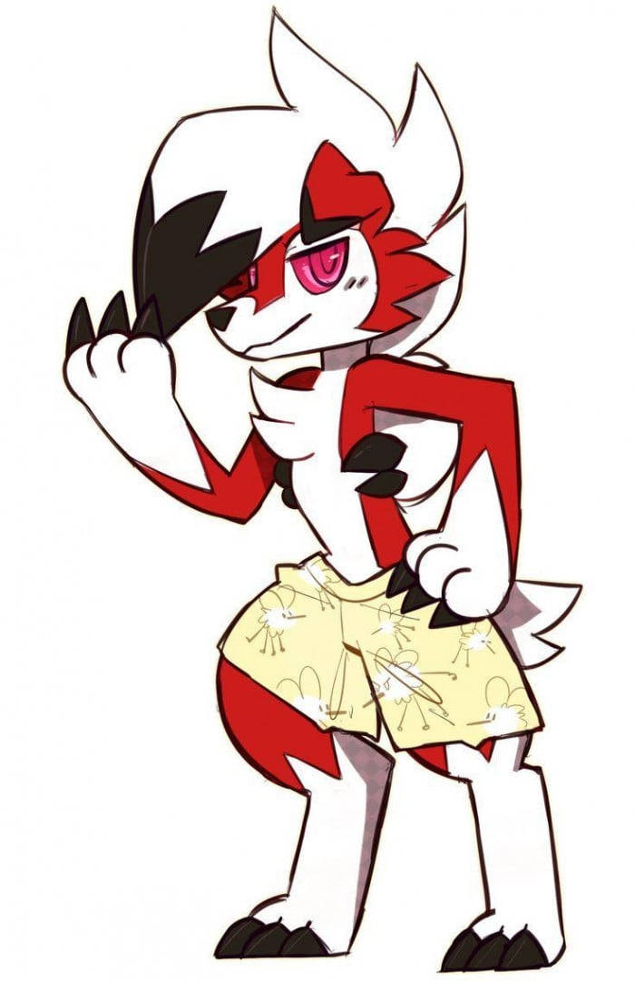 Lycanroc Midnight Shorts Wallpaper