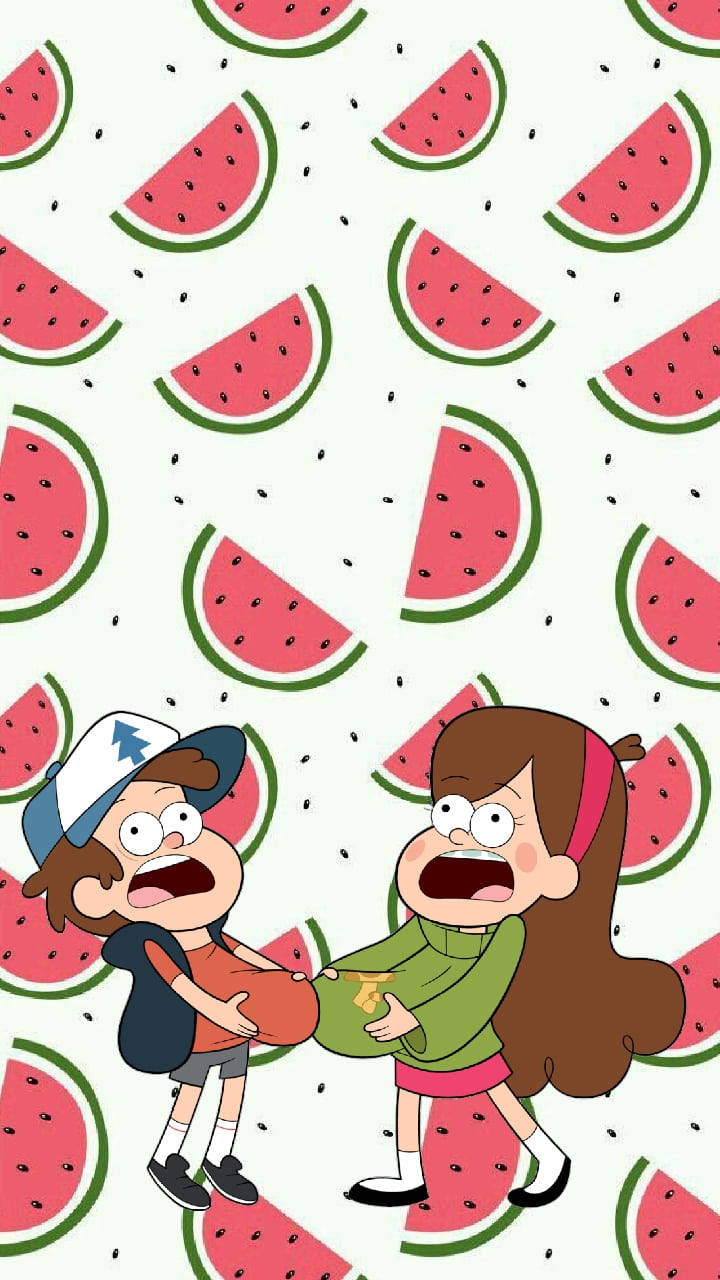 Mabel Pines Watermelons Wallpaper