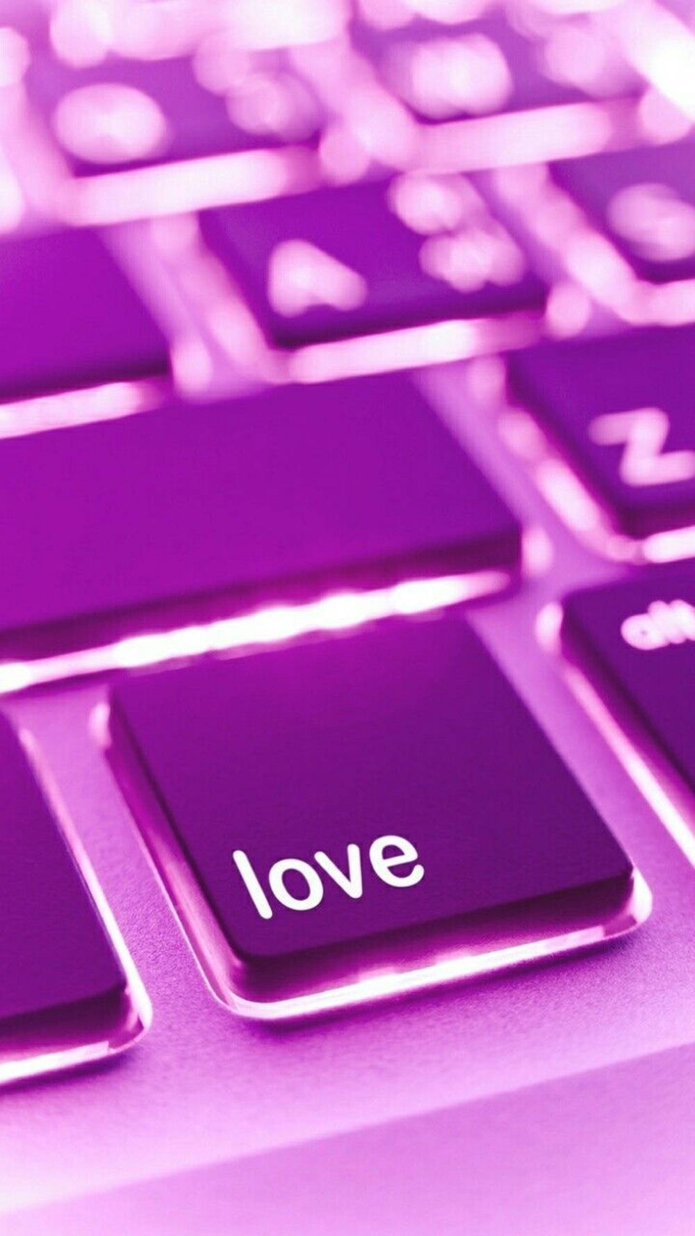 Macbook Love Keyboard Aesthetic Wallpaper