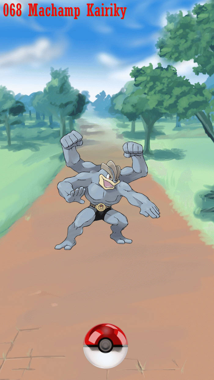 Machamp Pokemon Go Fanart Wallpaper