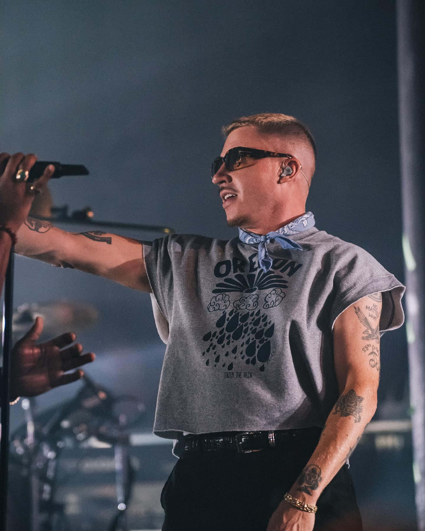 Macklemore Performing Live Concert Wallpaper