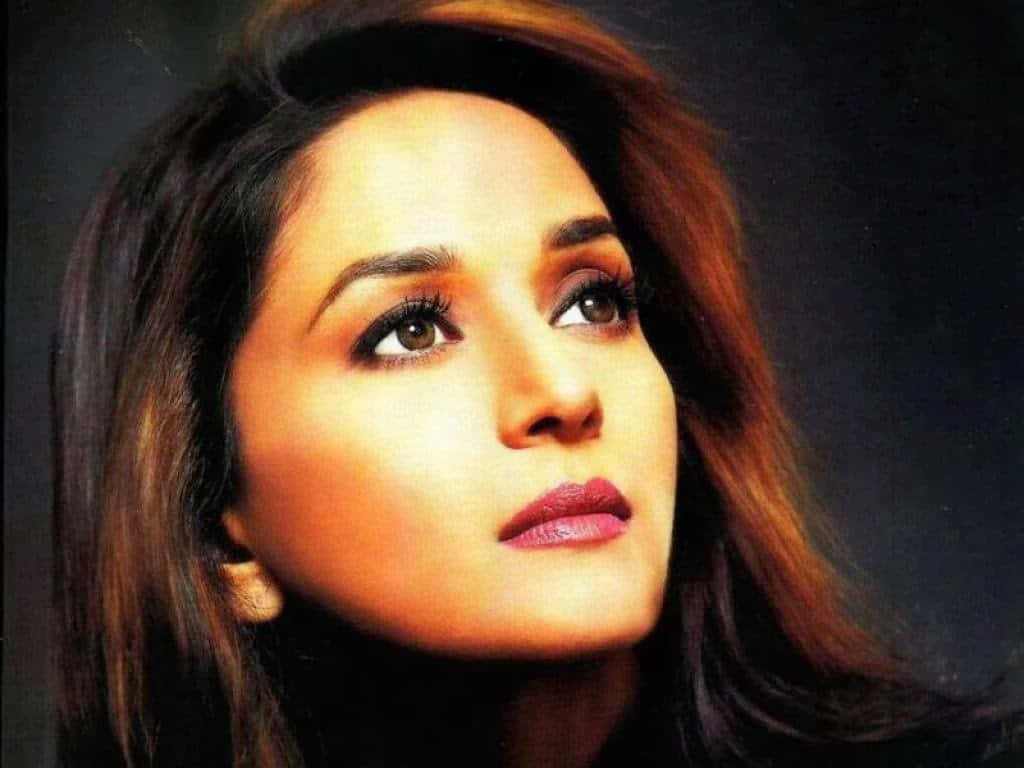 Madhuri Dixit Classic Portrait Wallpaper