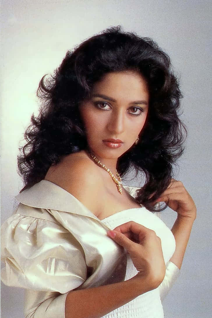 Madhuri Dixit Classic Portrait Wallpaper