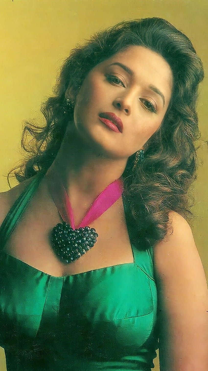 Madhuri Dixit Elegant Portrait Wallpaper