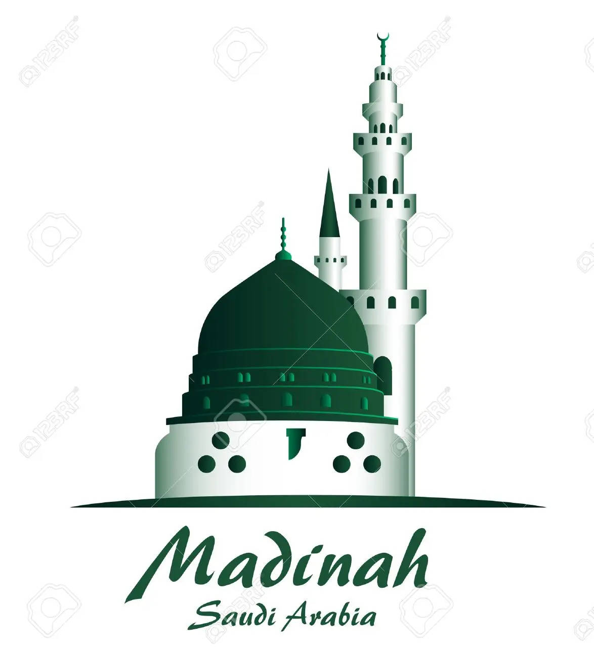 Madina City In Graphic Art Wallpaper