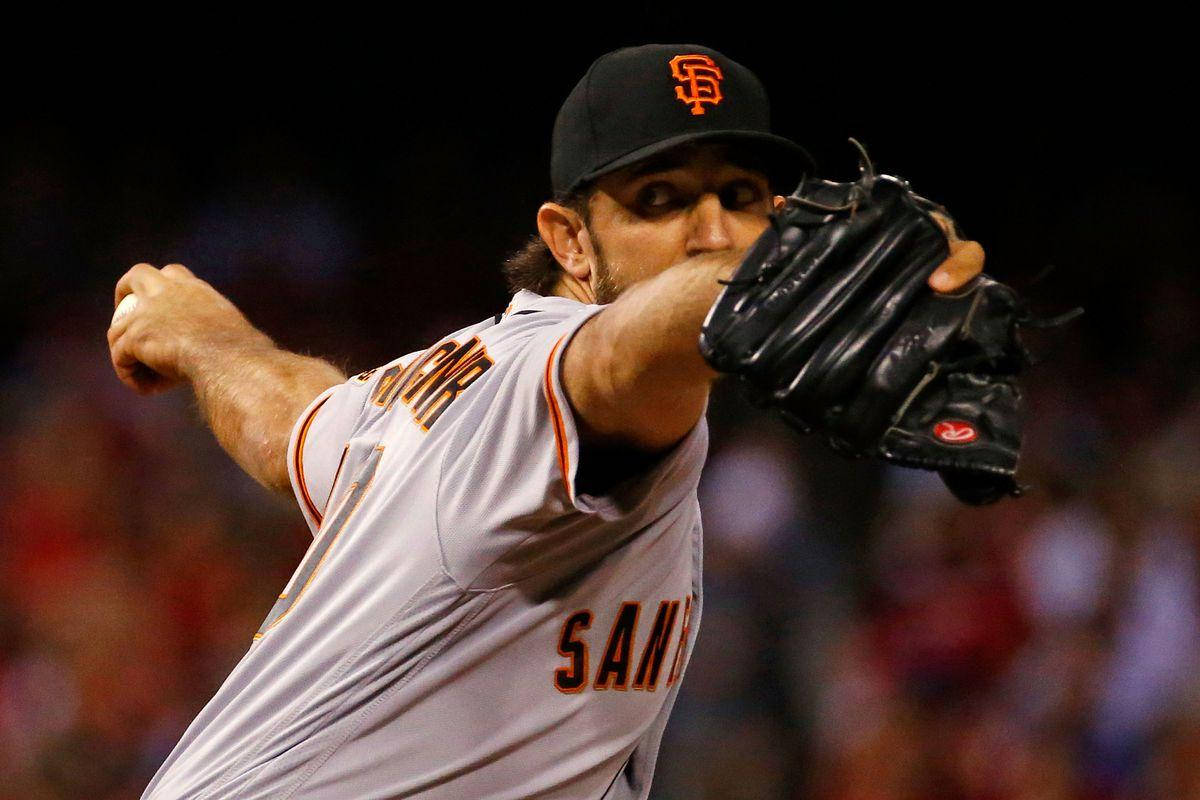 Madison Bumgarner, Professional Baseball Star With Black Mitt Wallpaper