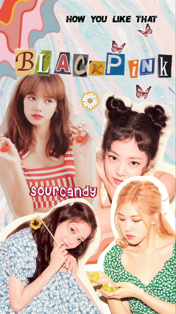 Magazine Cutout Letters Blackpink Aesthetic Wallpaper