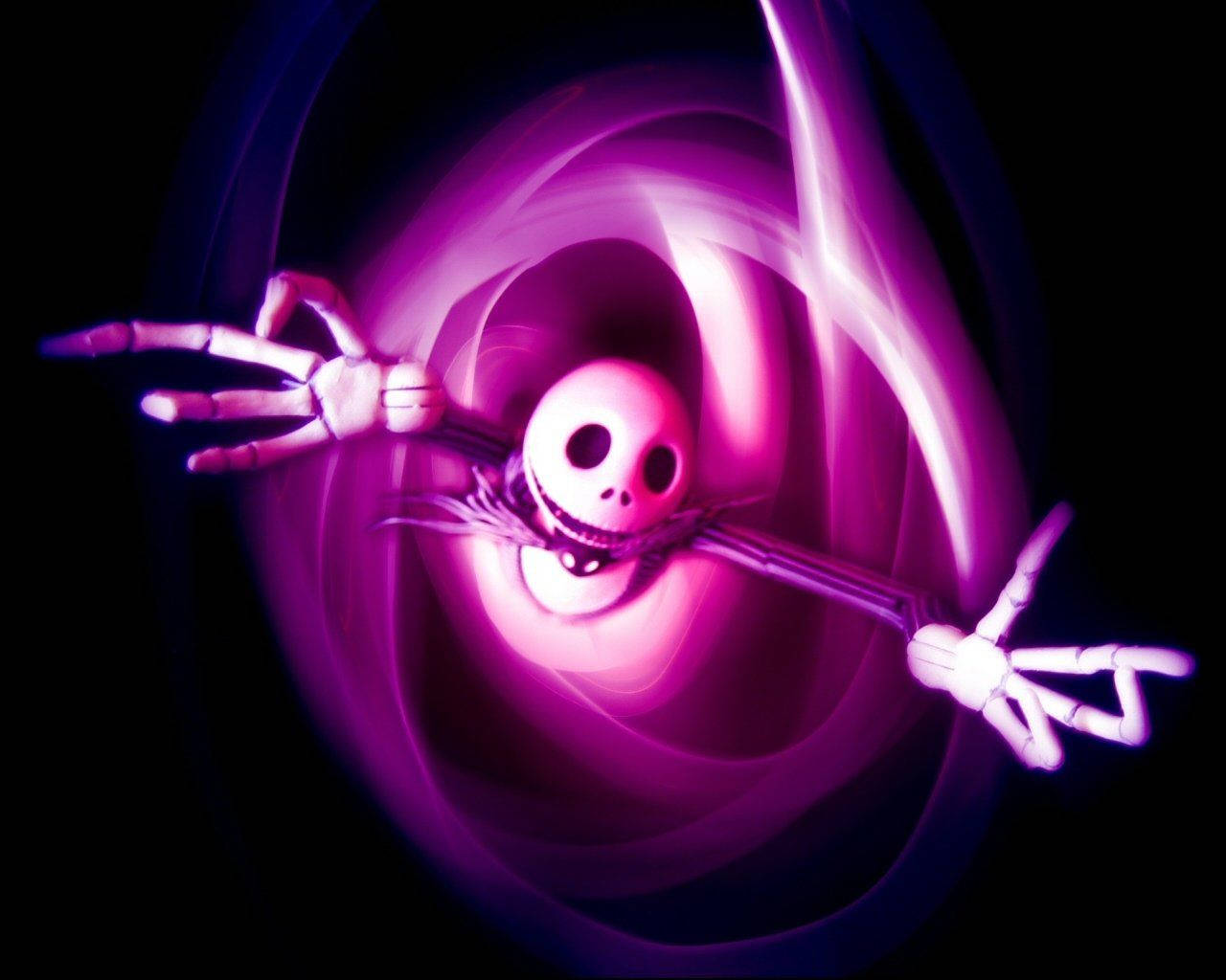 Magenta Jack Skellington Wallpaper