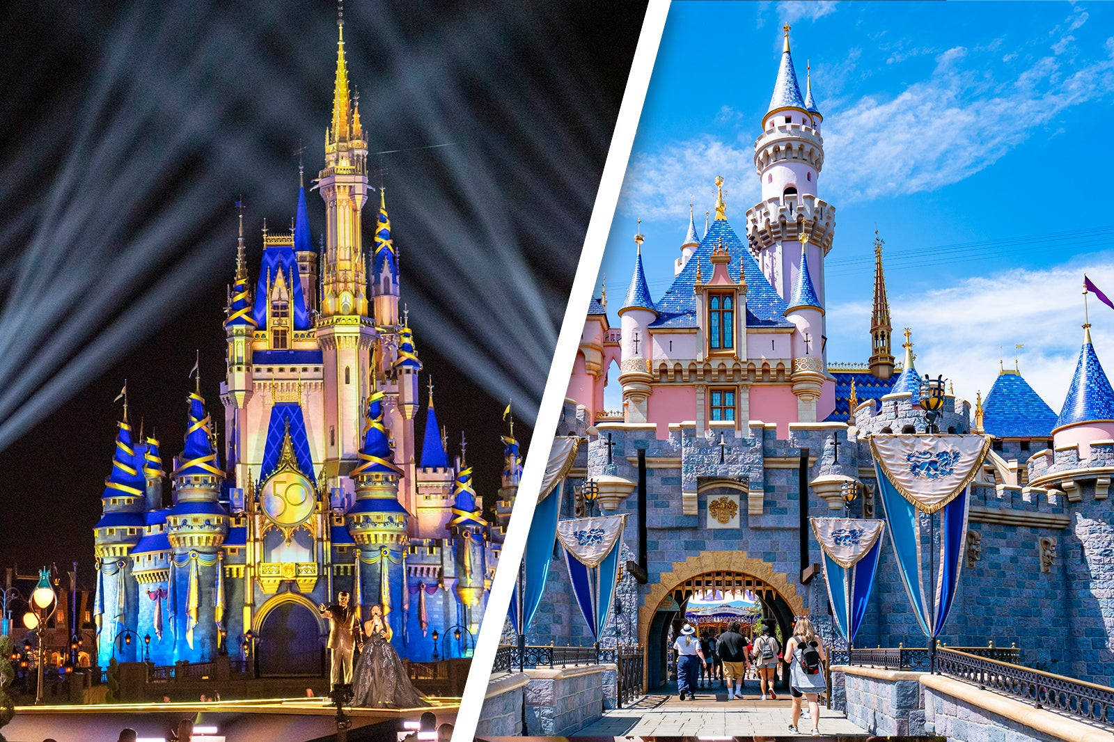 Magic Awaits At Disneyworld Vs Disneyland Wallpaper