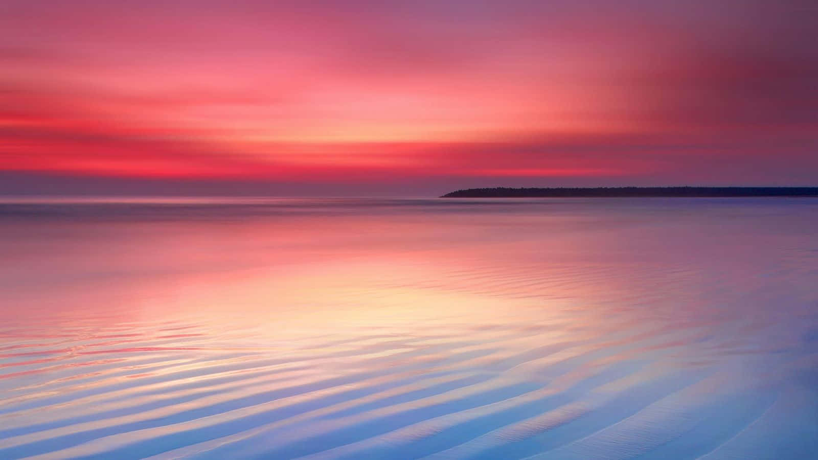 Magnificent Sunset View Chrome Os Wallpaper