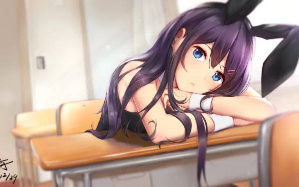 Mai Sakurajima In The Classroom Wallpaper