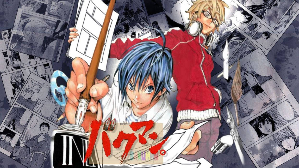 Main Characters In Bakuman Wallpaper