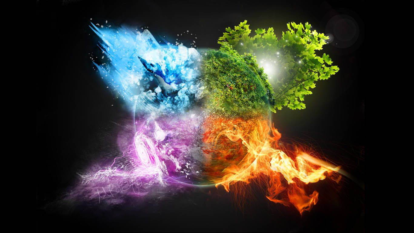 Majestic Earth Element In 3d Art Wallpaper