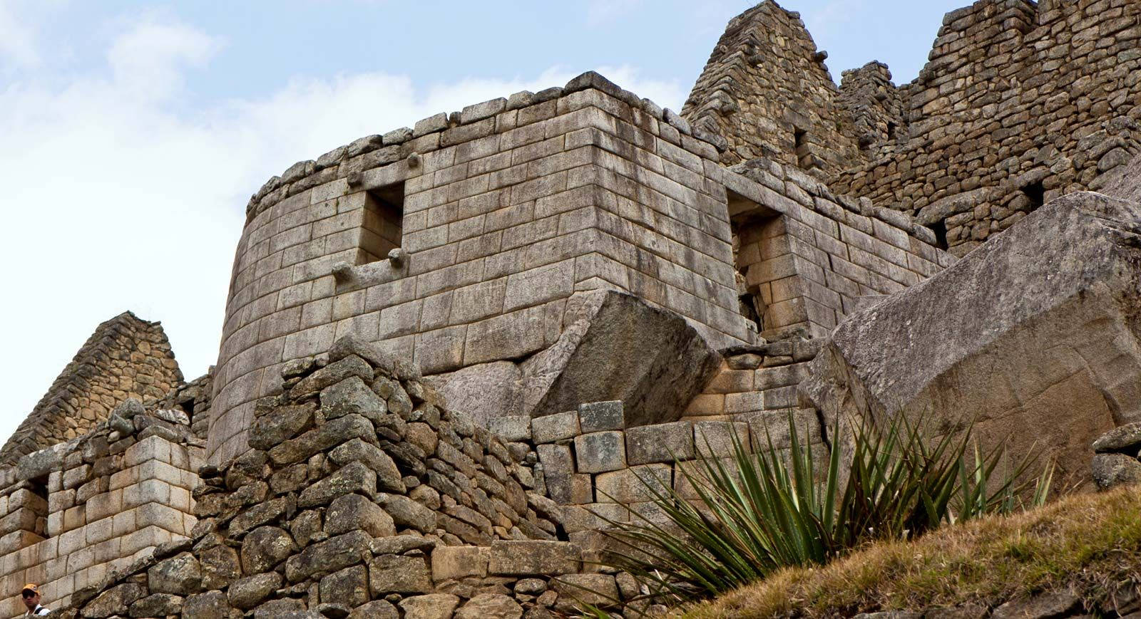 Majestic Landscape Of Machu Picchu's Sacred Rock Wallpaper