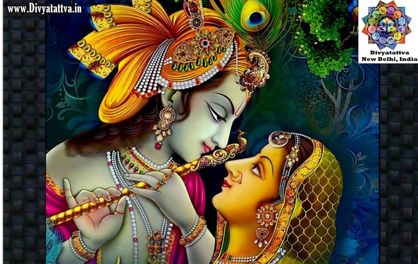 Majestic Portrait Of Lord Krishna Wallpaper