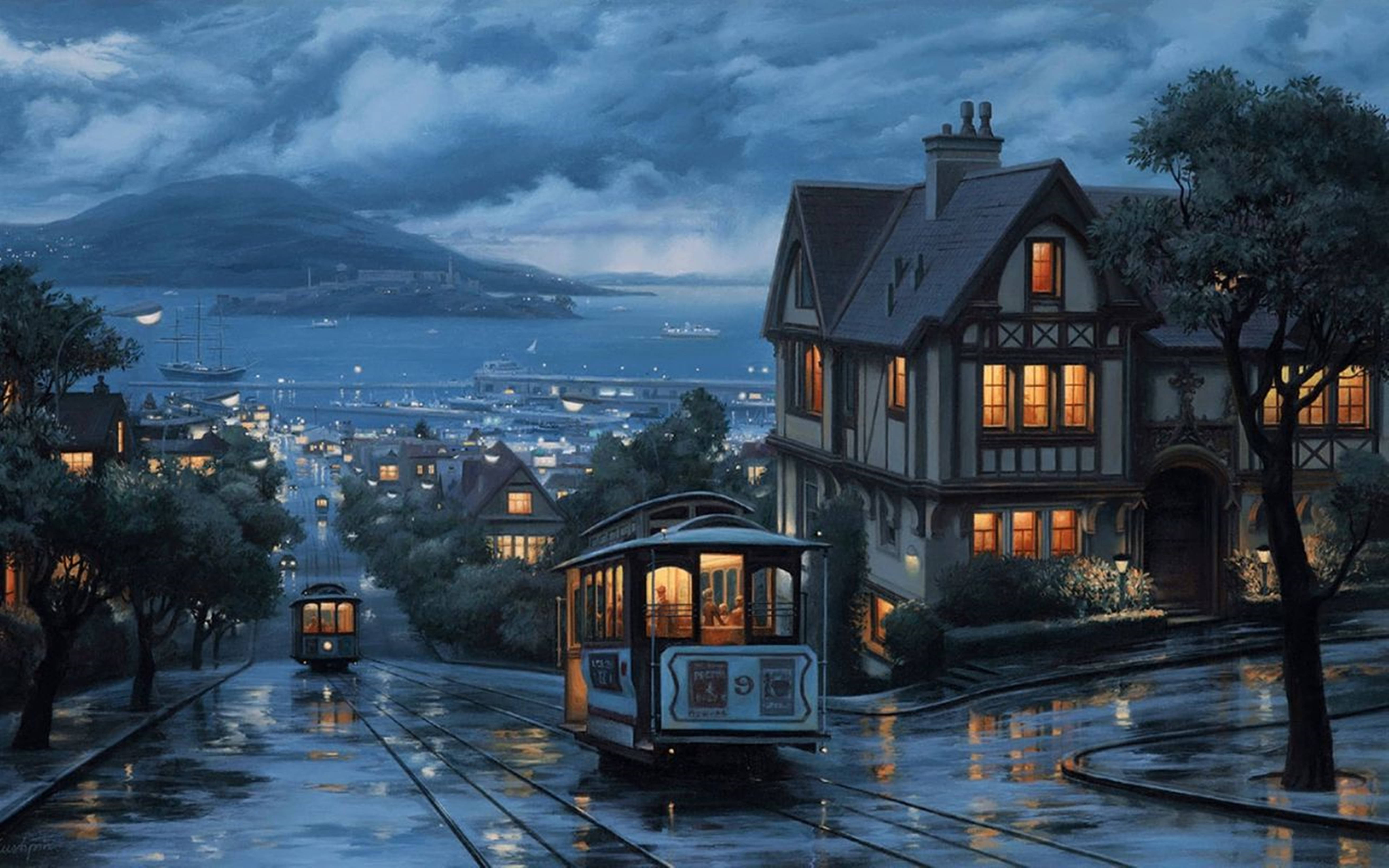 Majestic View Of San Francisco's 4k Metro System Wallpaper