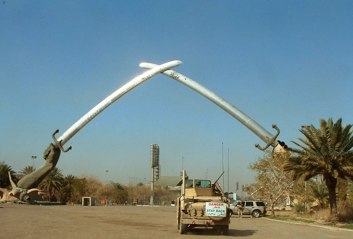 Majestic View Of The Iraq Victory Arch Wallpaper