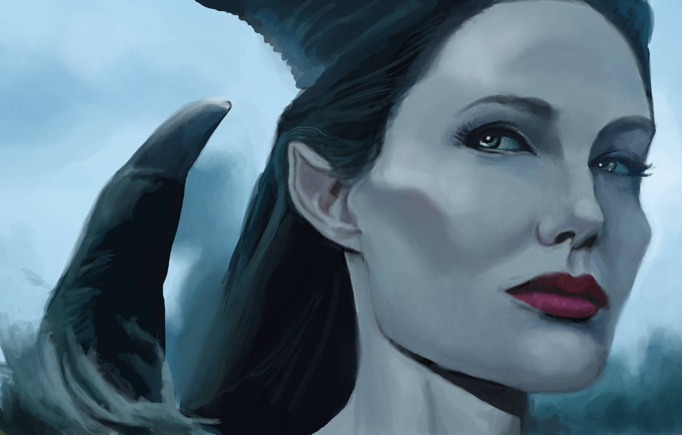 Maleficent Close-up Art Wallpaper