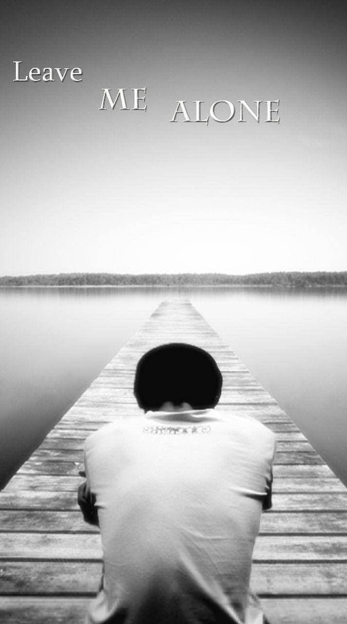 Man On Dock Leave Me Alone Wallpaper