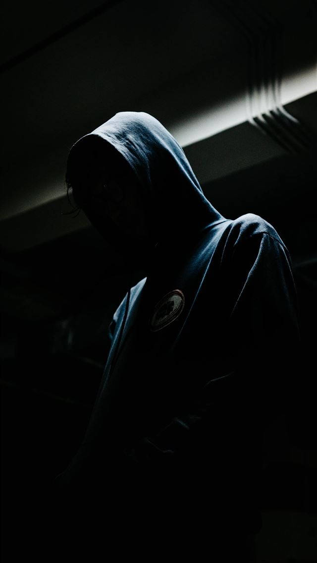 Man With Hoodie Iphone Dark Wallpaper