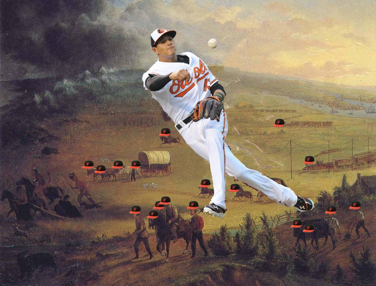 Manny Machado Digital Art Wallpaper