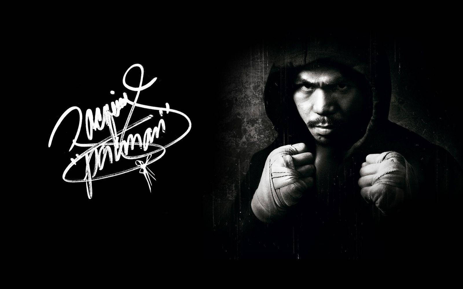 Manny Pacquiao Signature Wallpaper