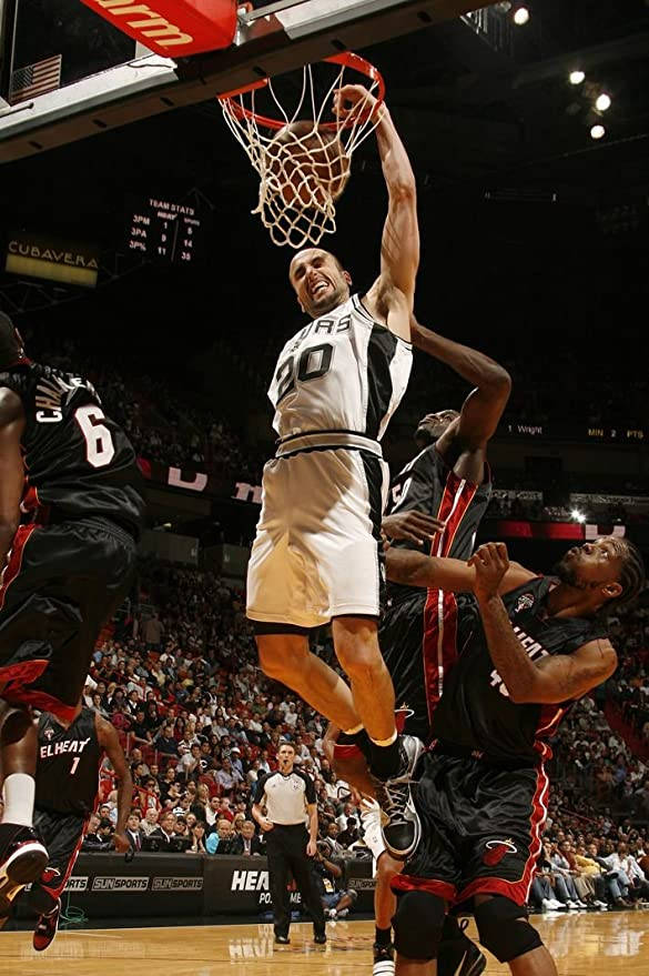 Manu Ginobili Slam Dunk Shot Wallpaper