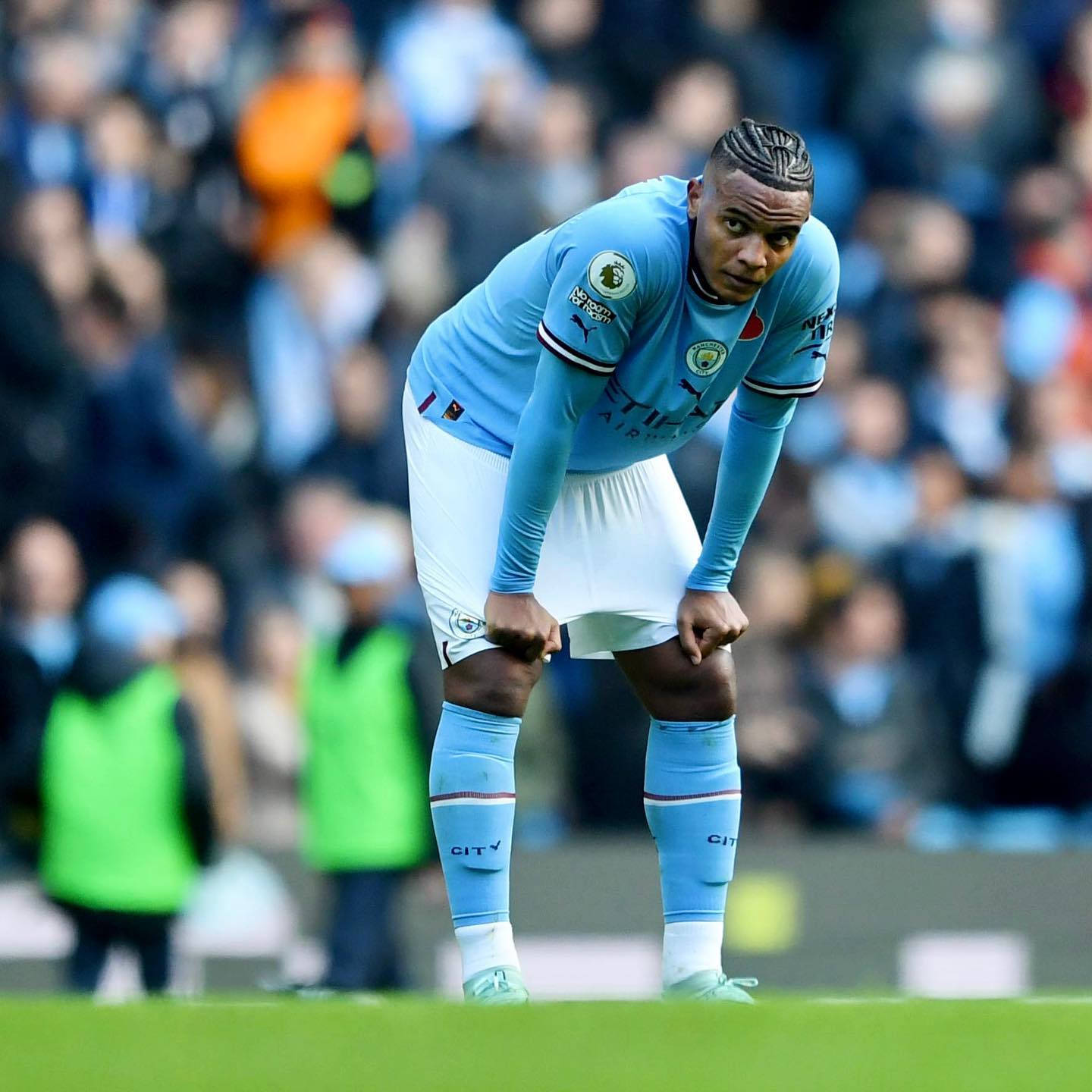 Manuel Akanji Hunched Over Wallpaper