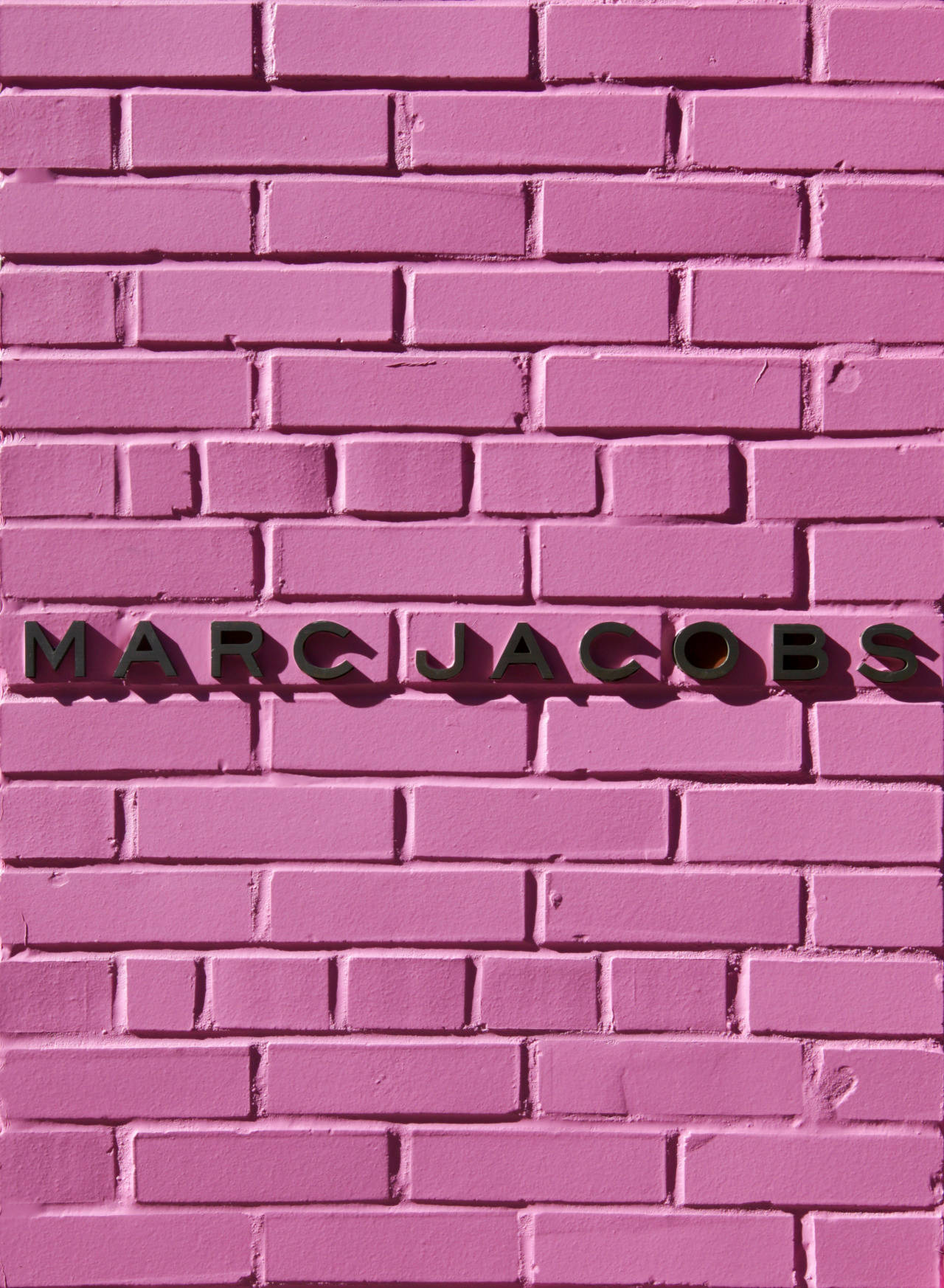 Marc Jacobs Pink Brick Wall Wallpaper