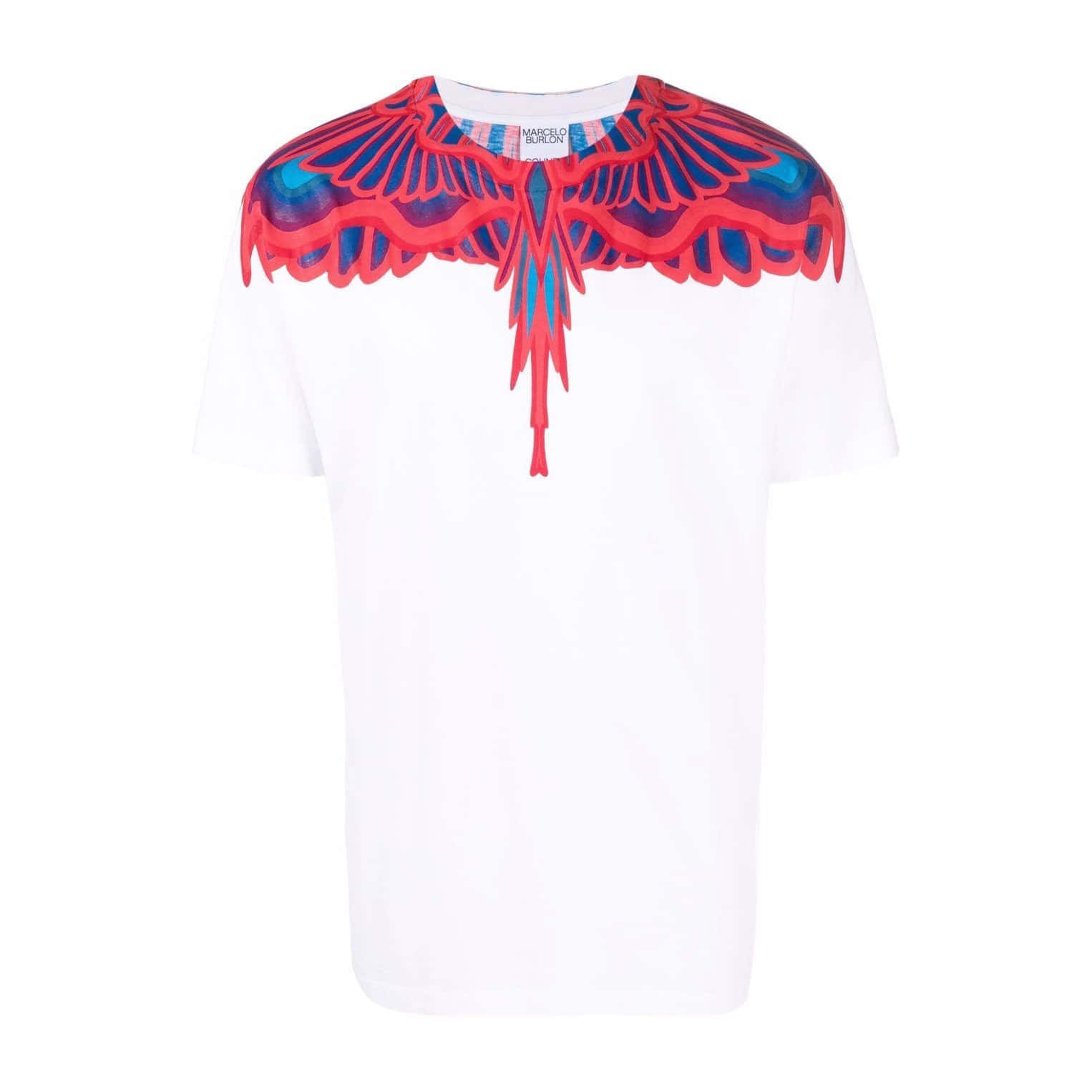 Marcelo Burlon Red Purple Blue Wings Wallpaper