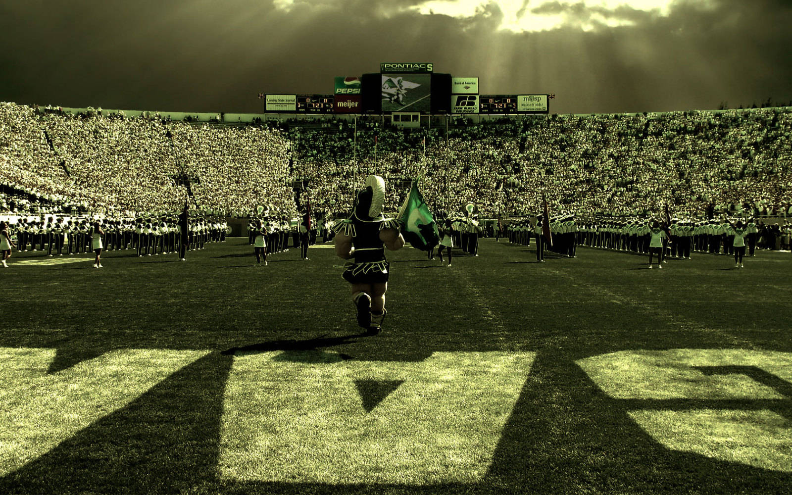 Marching Band Michigan State University Stadium Wallpaper