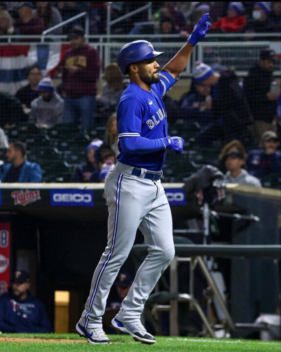 Marcus Semien Doing Hand Sign Wallpaper