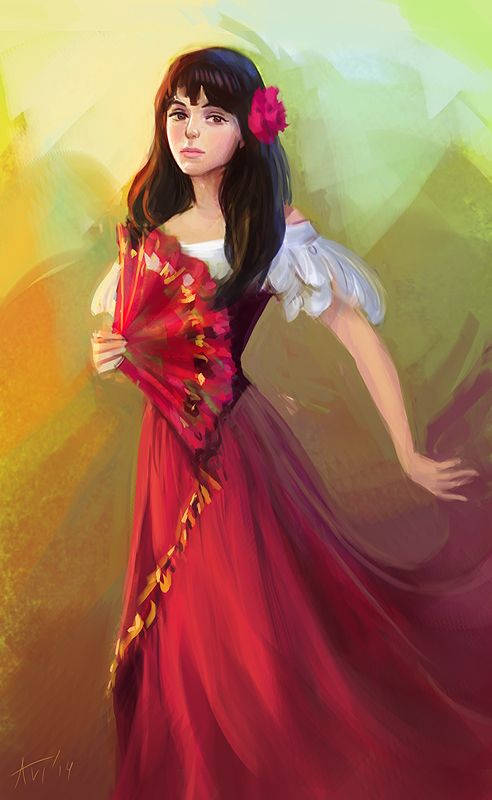 Maria Clara Modern Digital Art Wallpaper