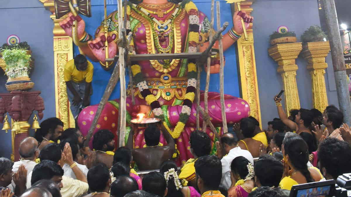 Mariamman_ Temple_ Ceremony Wallpaper