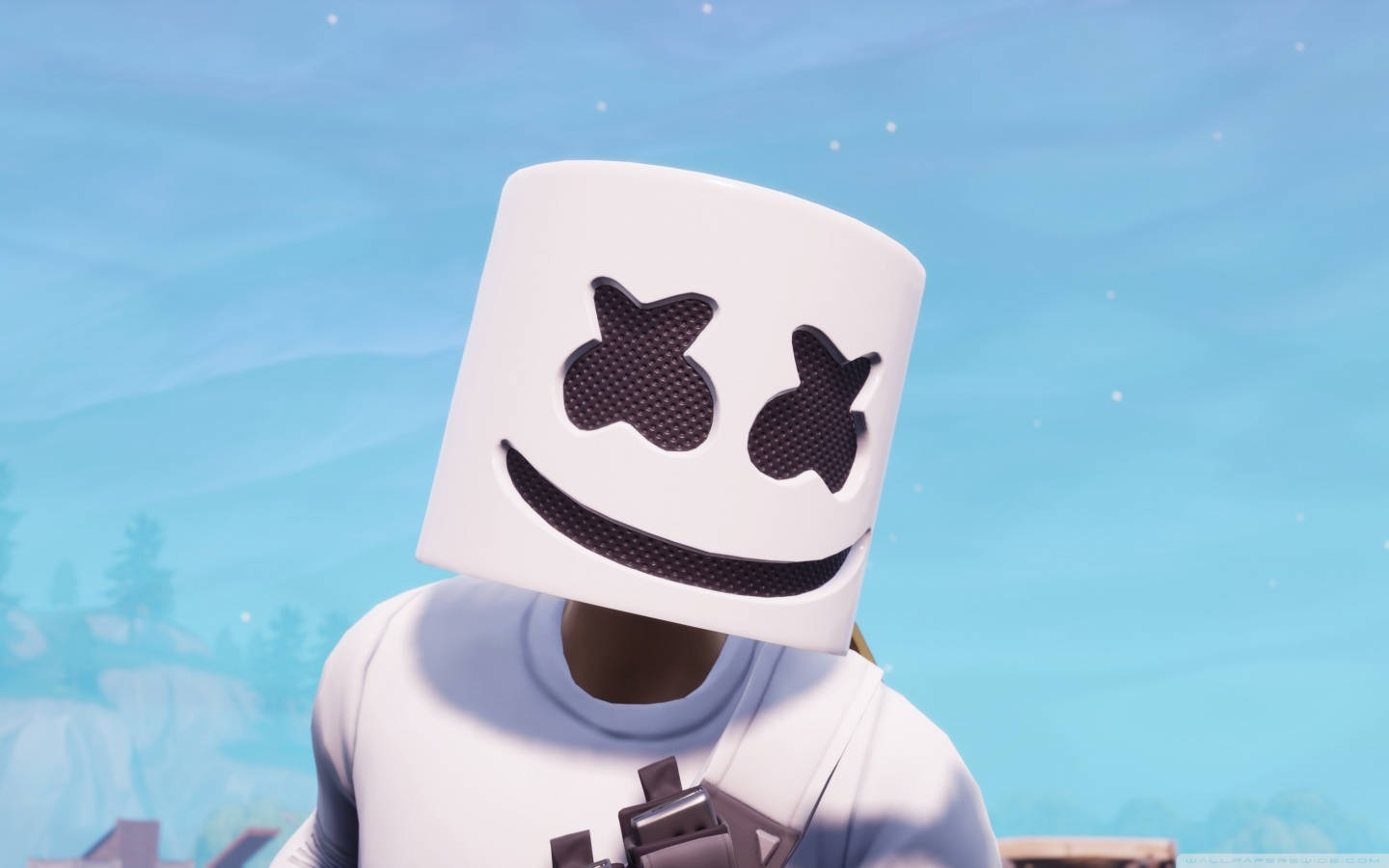 Marshmello Skin Fortnite Battle Royale Desktop Wallpaper