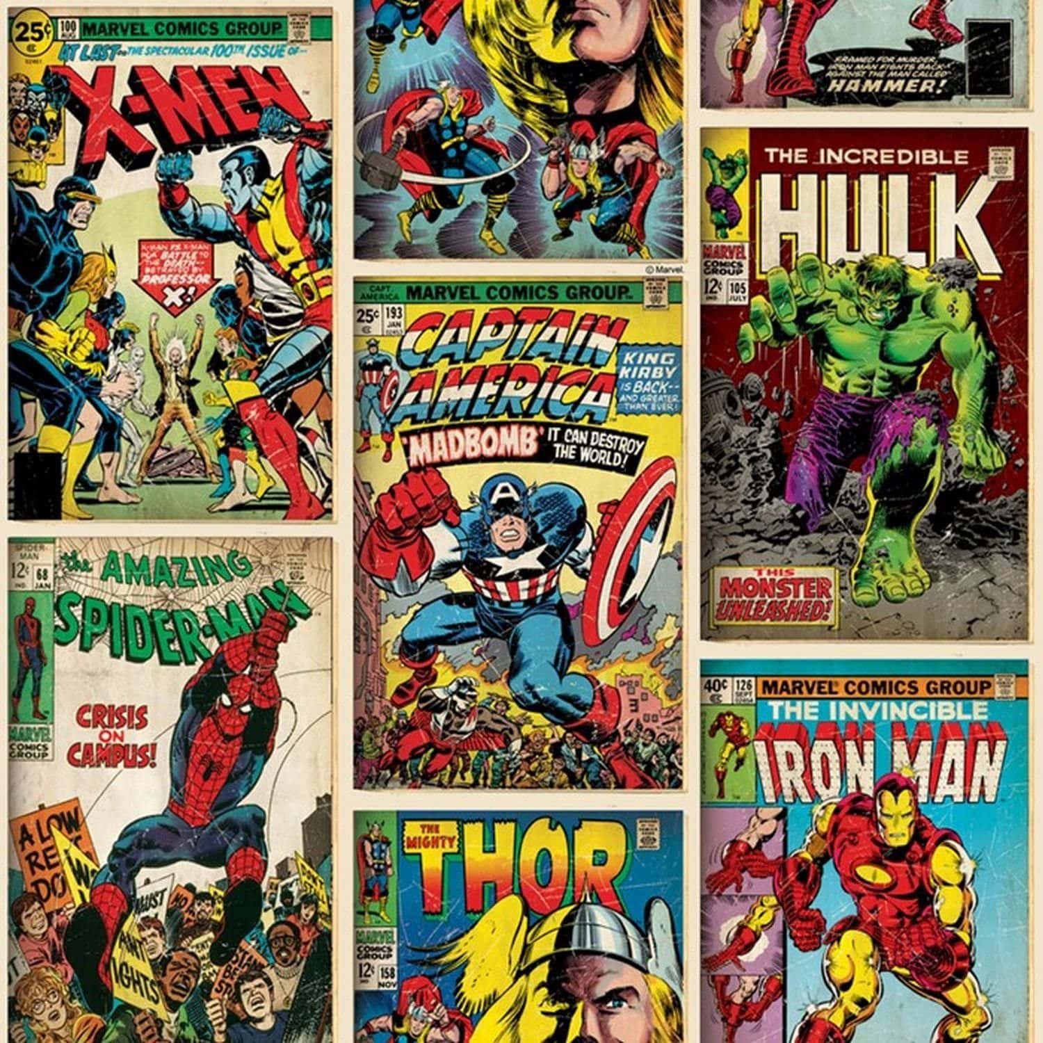 Marvel Comics Vintage Posters Wallpaper